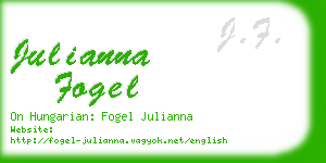 julianna fogel business card